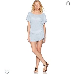 Lucky Brand Solid attitude tunic/coverup